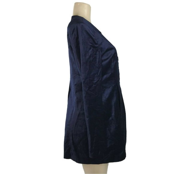 CAbi The Entrance Coat Velvet Buttons Blue #3489 - Picture 6 of 11